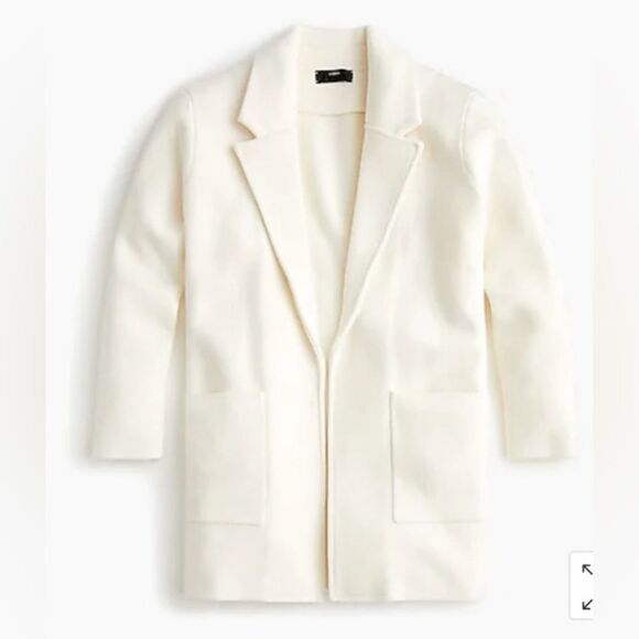 J. Crew Sweaters - J. Crew Open Front Sophie Sweater Blazer XS Off-White